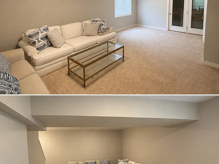 basement with mud room through the doors