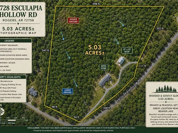 14728 Esculapia Hollow Rd, Rogers, AR 72758