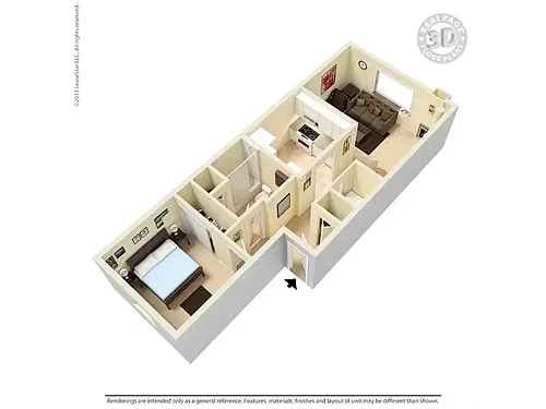 Floor plan 1X1