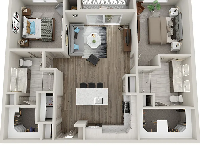 C: 2bed 2bath C: 2bed 2bath