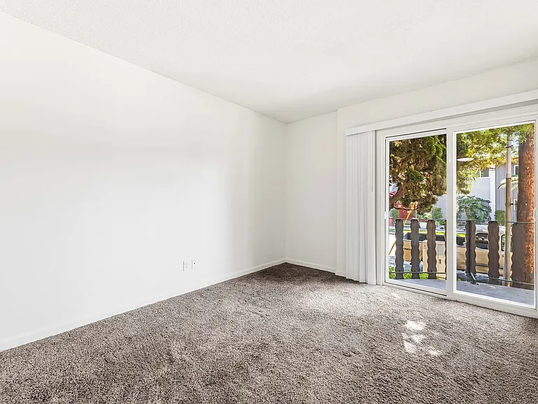 Street-view bedroom with private balcony