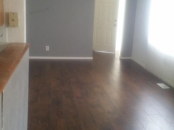 View from dining room toward front door
