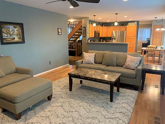 Family Room is open to Kitchen with High Counter