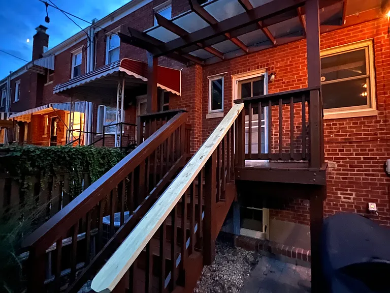 Porch at night