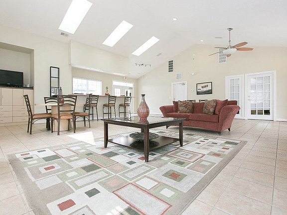 Spacious clubhouse with TV