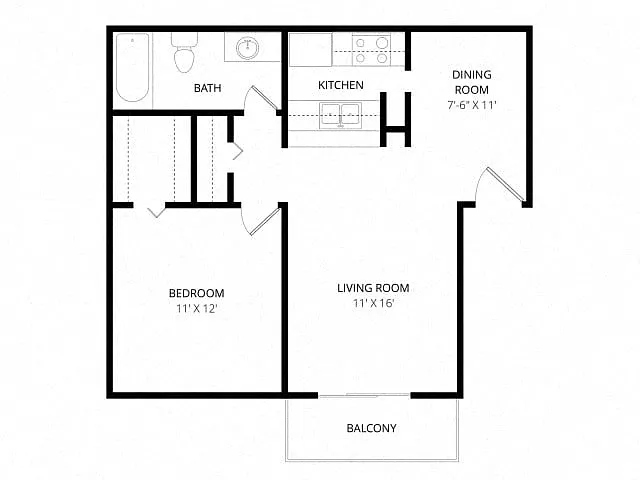 Floor plan 1x1 lg