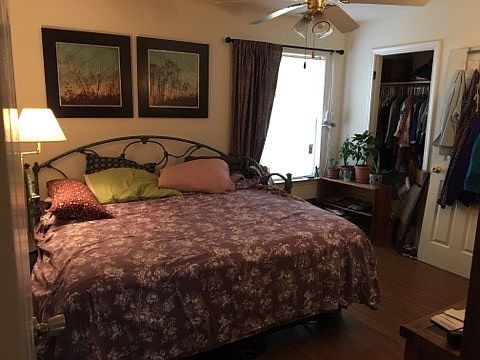 Front, downstairs bedroom with 2 closets