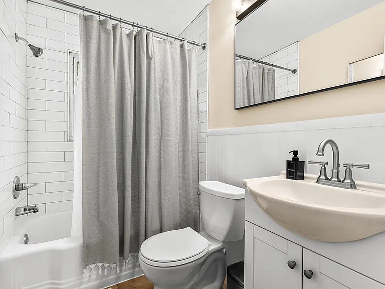 Wake up to the sound of the shower and the view of the city.