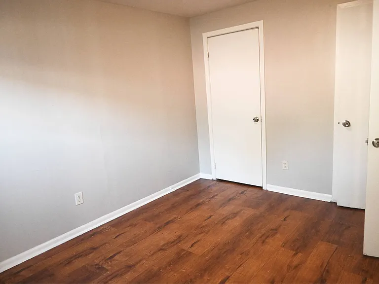 Bedroom with closet.