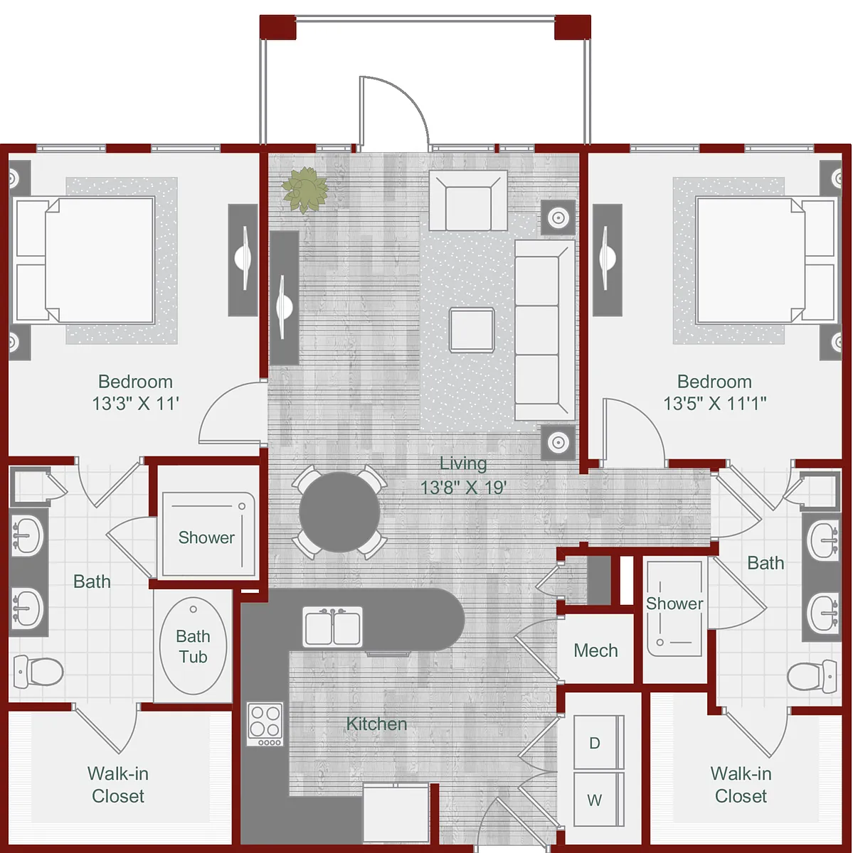 Floor plan B1-2