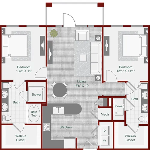 Floor plan B1-2