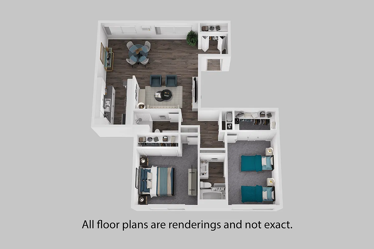Floor plan 2 Bedroom B