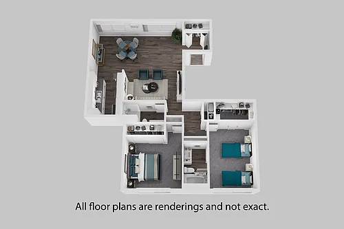 Floor plan 2 Bedroom B