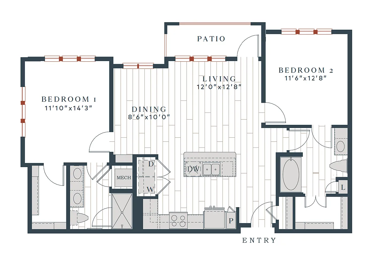 Floor plan B3-1140