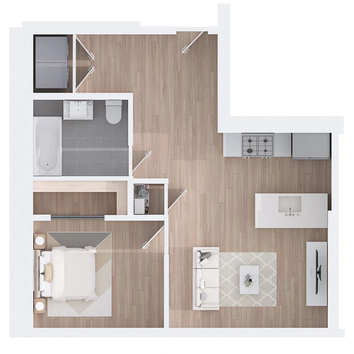 Floor plan 1J