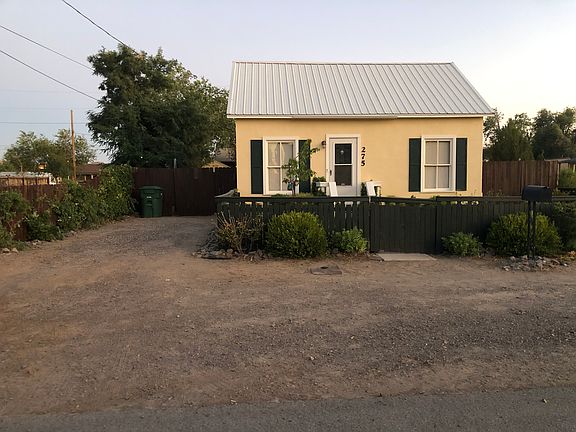 Front of House and driveway with RV gates