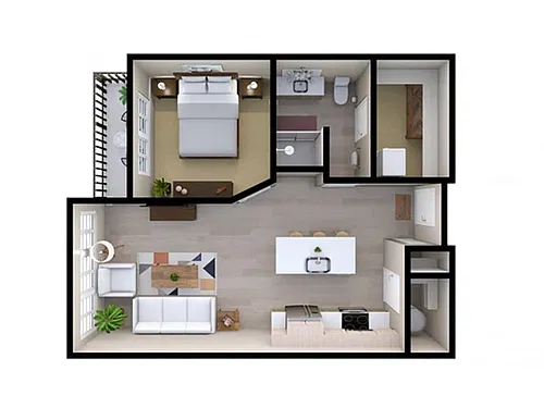 Floor plan D1