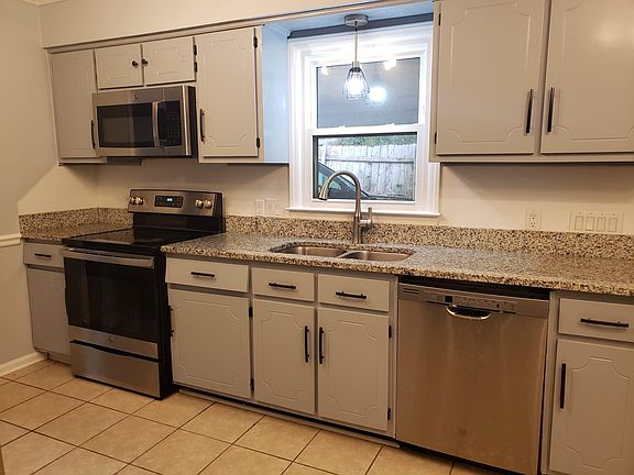 Kitchen with granite counter tops