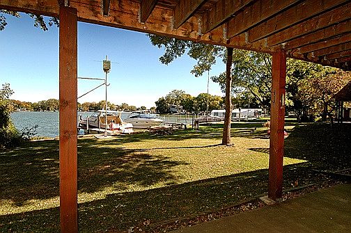 Awesome open water views from the Patio! Hurry while a Boat