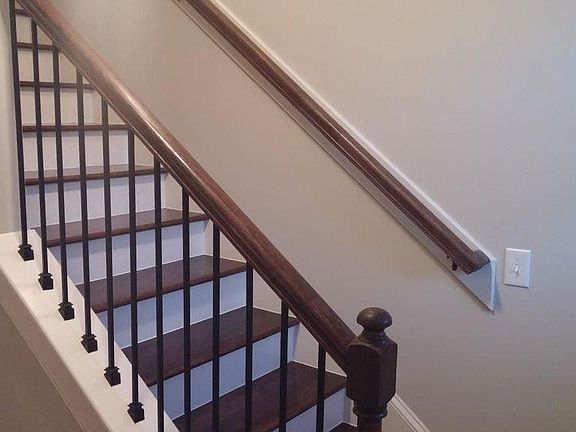 17 stairs (high ceilings downstairs)