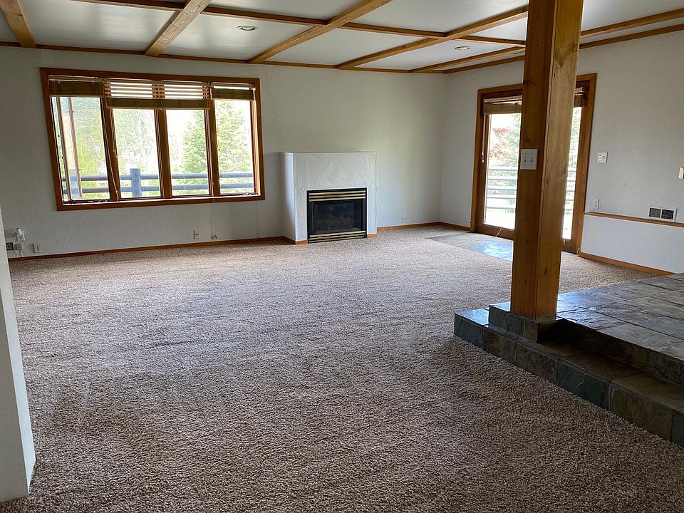 living area and gas fireplace
