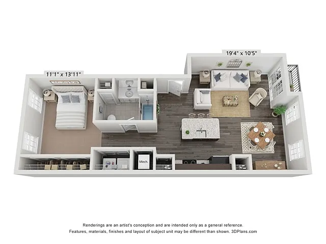 Floor plan Greystone I Flat - MRFII