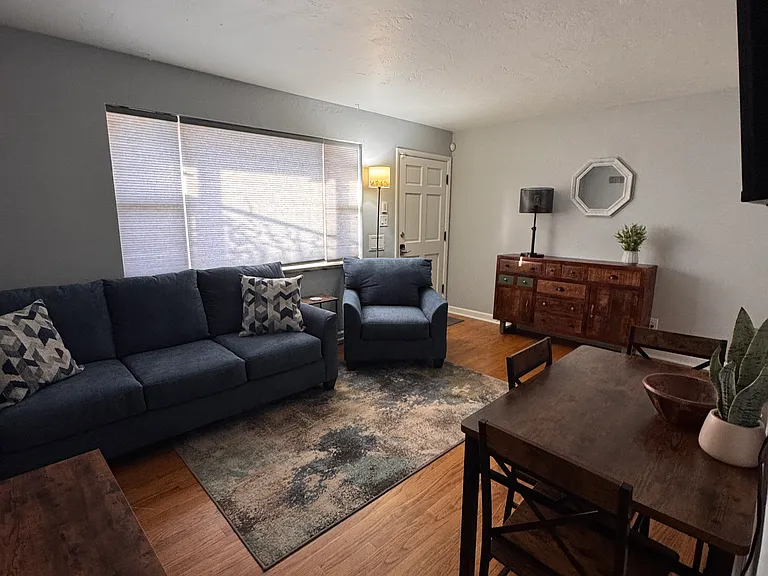 Living/Dining Room - Featuring 55" Roku TV
