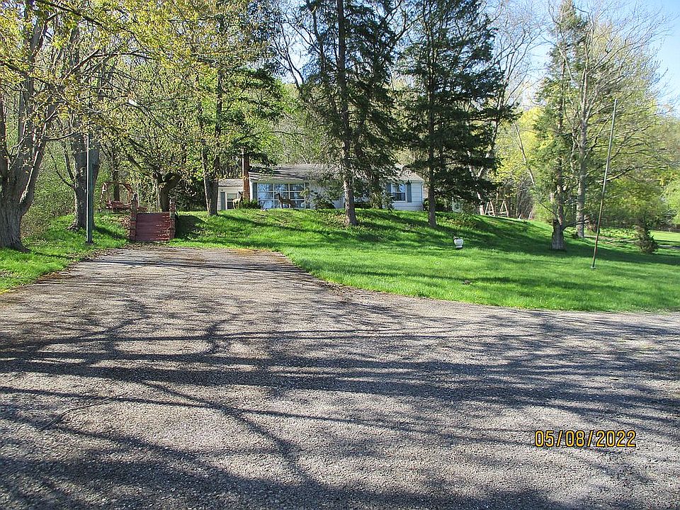 Looking at house from curve