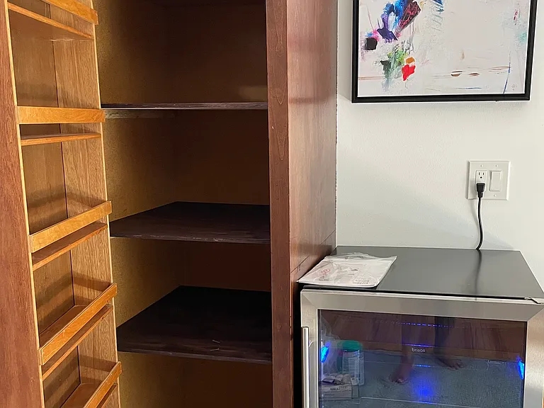 Organized spice rack and pantry