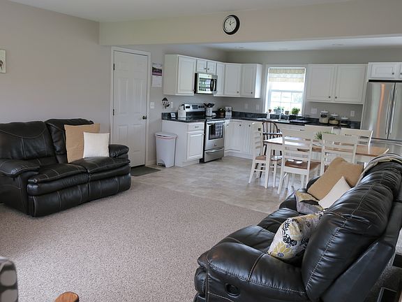 Living room and kitchen
