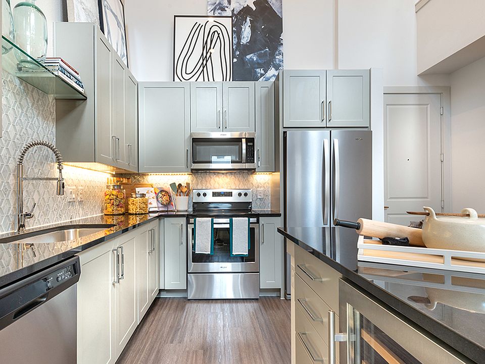 Modern kitchen with generous cabinet space