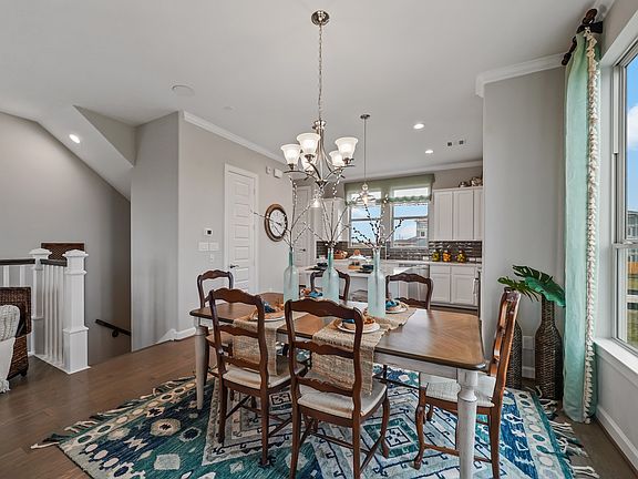 Sun-lit dining area