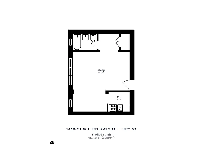 Floor plan Studio (A1)