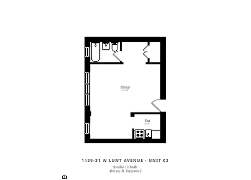 Floor plan Studio (A1)