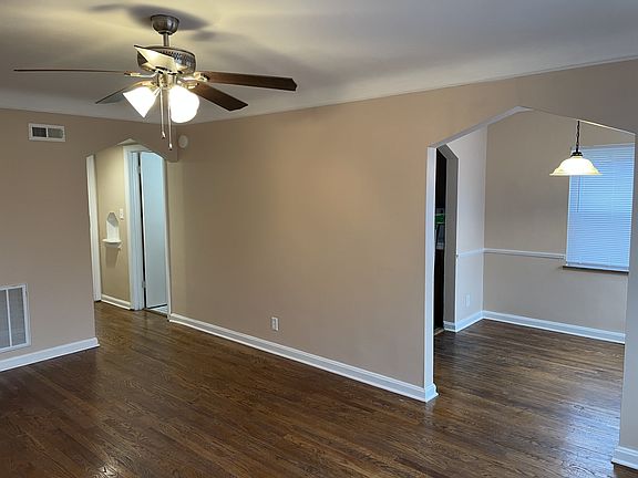 Living Room looking into dining room and hall