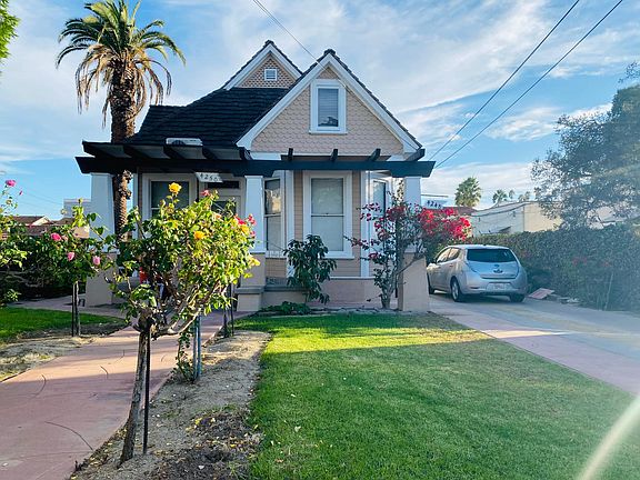 rose bush and driveway view