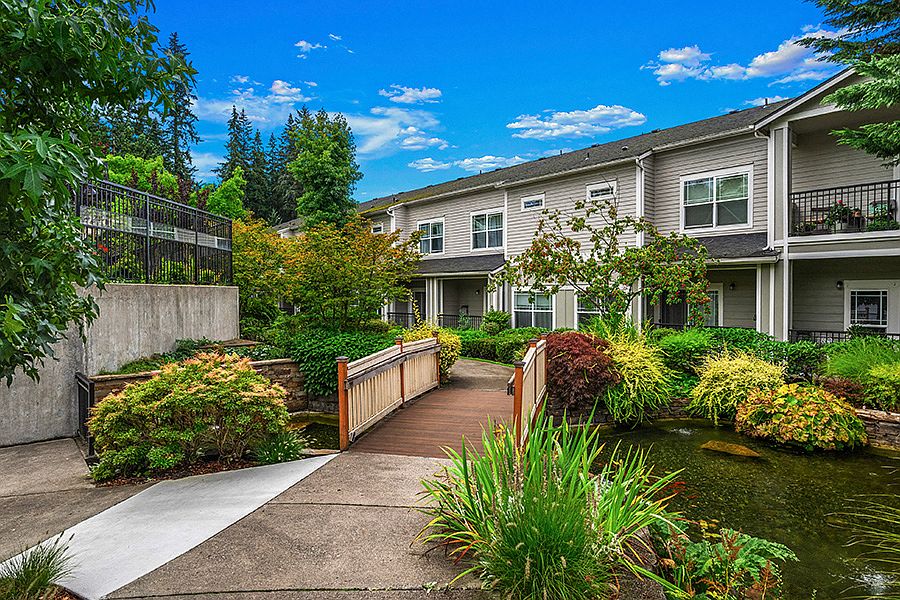 Your home features a private balcony or patio overlooking the beautifully landscaped community