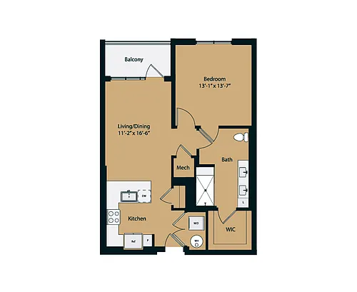 Floor plan 1A-3