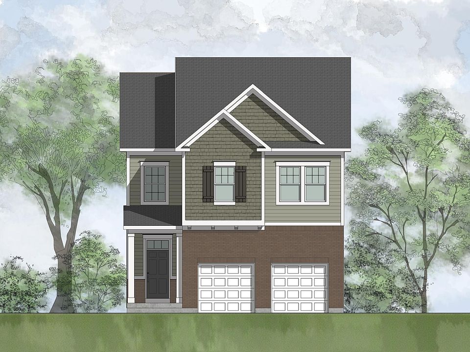 brick, shakes and siding house