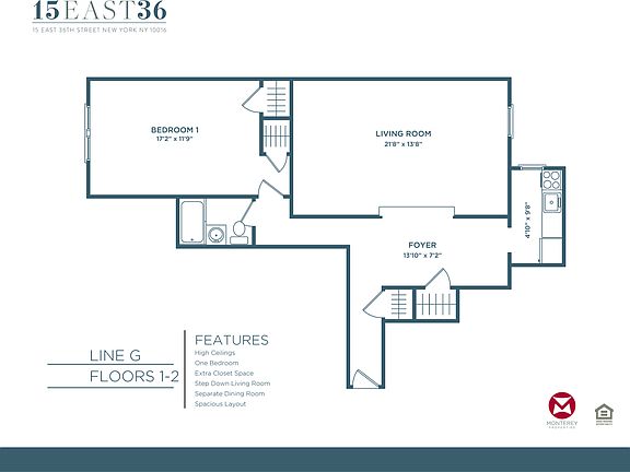 2nd image of 15 E 36th St APT 1G
