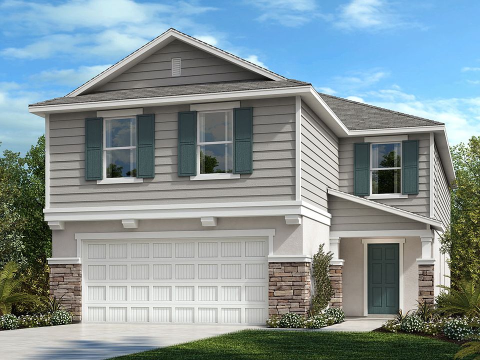 Plan 2877 Elevation F with optional stone
