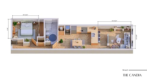 Floor plan The Candia