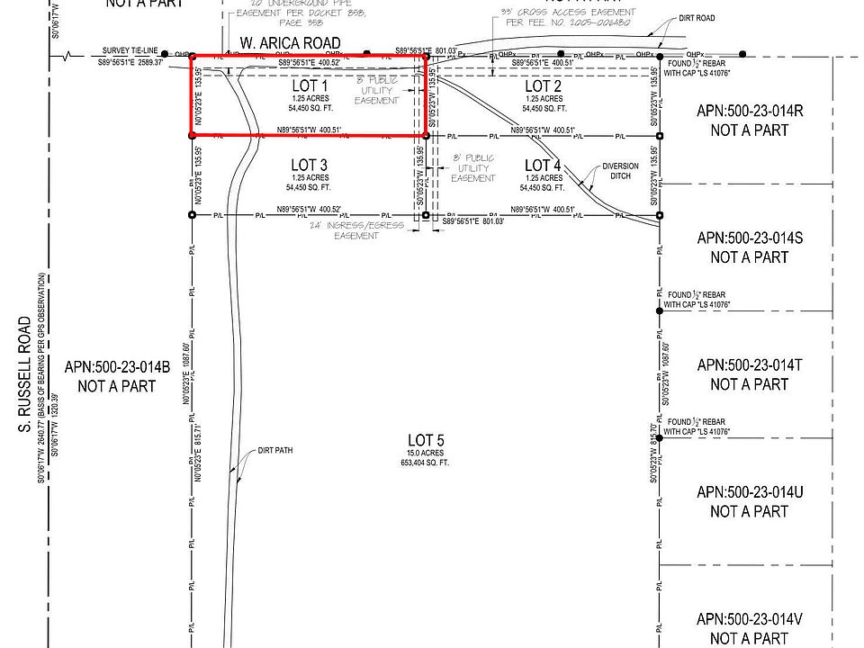 2nd image of LOT 1 W ARICA (NO ADDRESS) Road #1