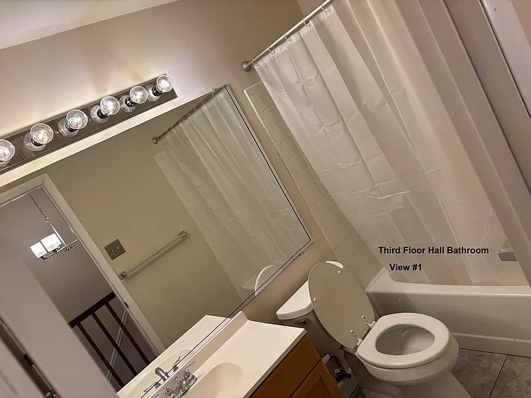 Third Floor Hall Bathroom View #1