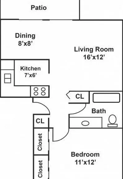 1x1 The Harmony 740 sqft 1x1 The Harmony 740 sqft