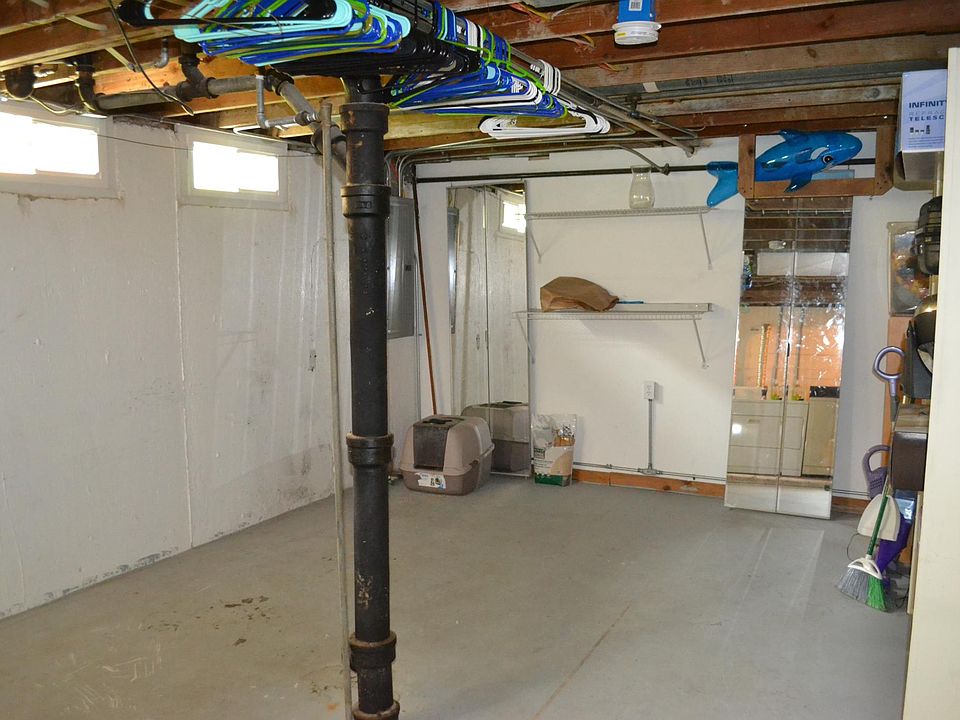 dry basement with high ceilings