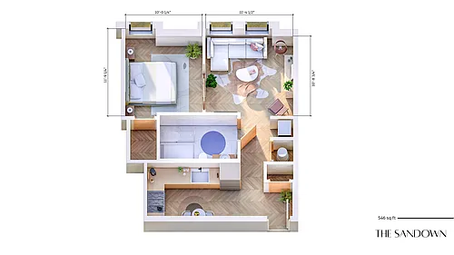 Floor plan The Sandown
