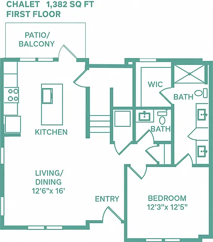 Floor plan Chalet (Villa PH3)