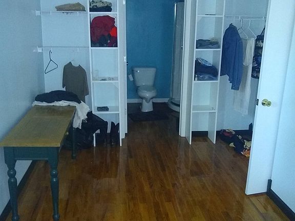 Bedroom looking @ bath/laundry