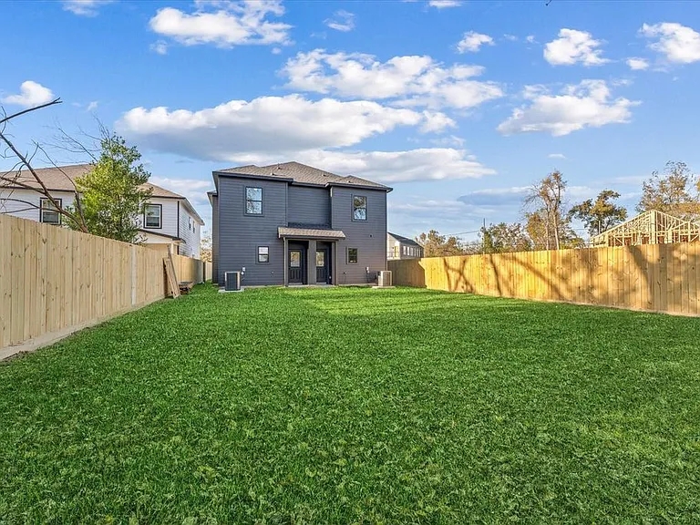 Backyard. Private split down the middle coming soon